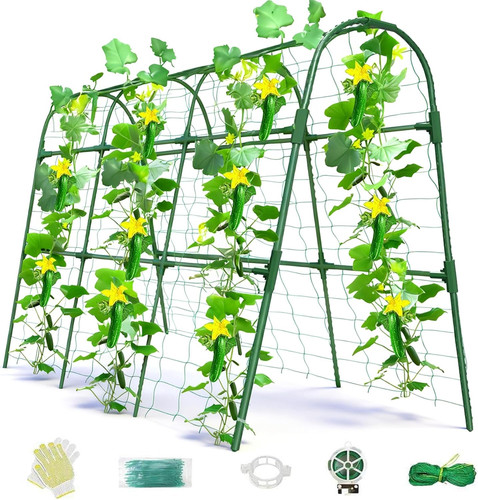 Cucumber trellis for raised - trellis,